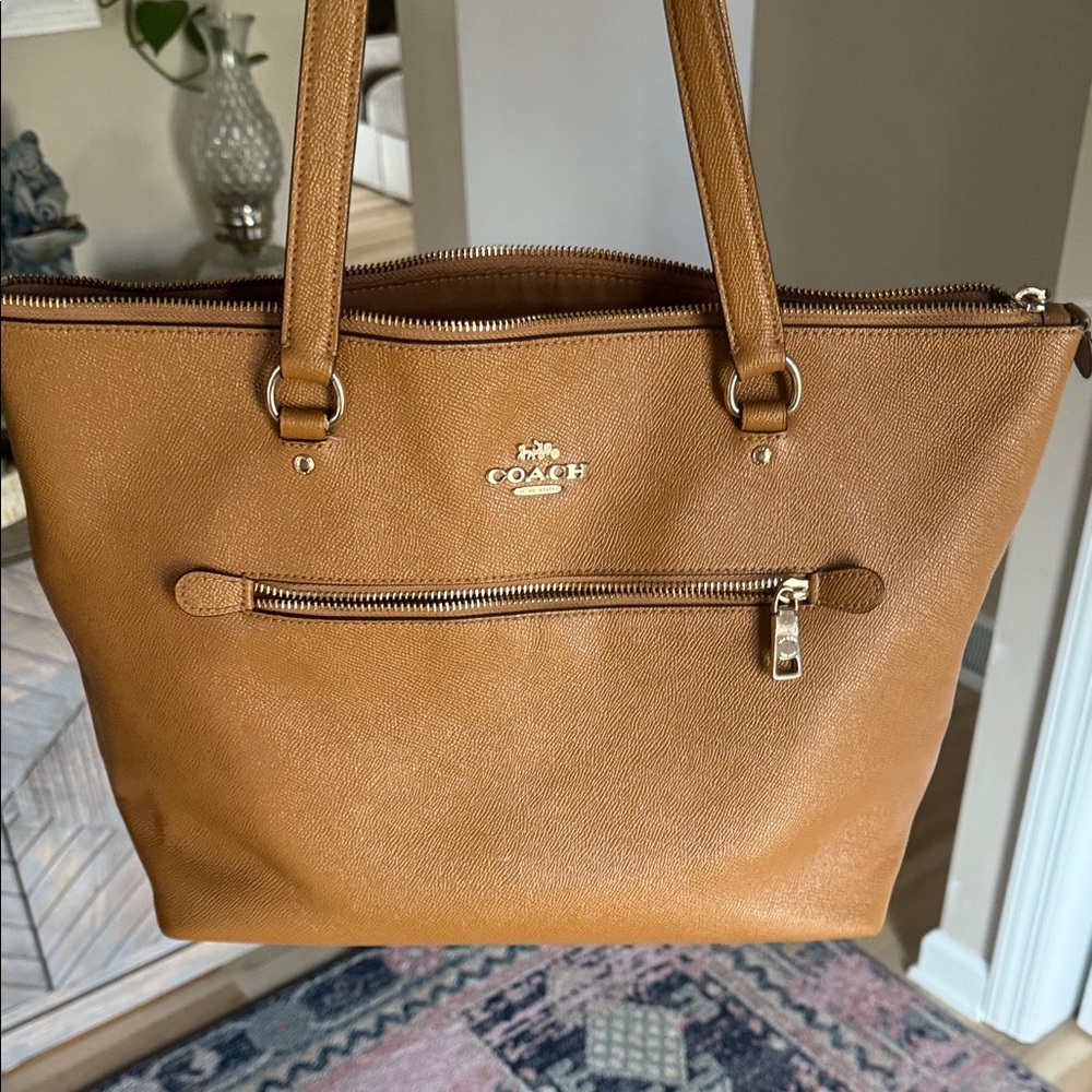 Coach Caramel Leather Tote Bag